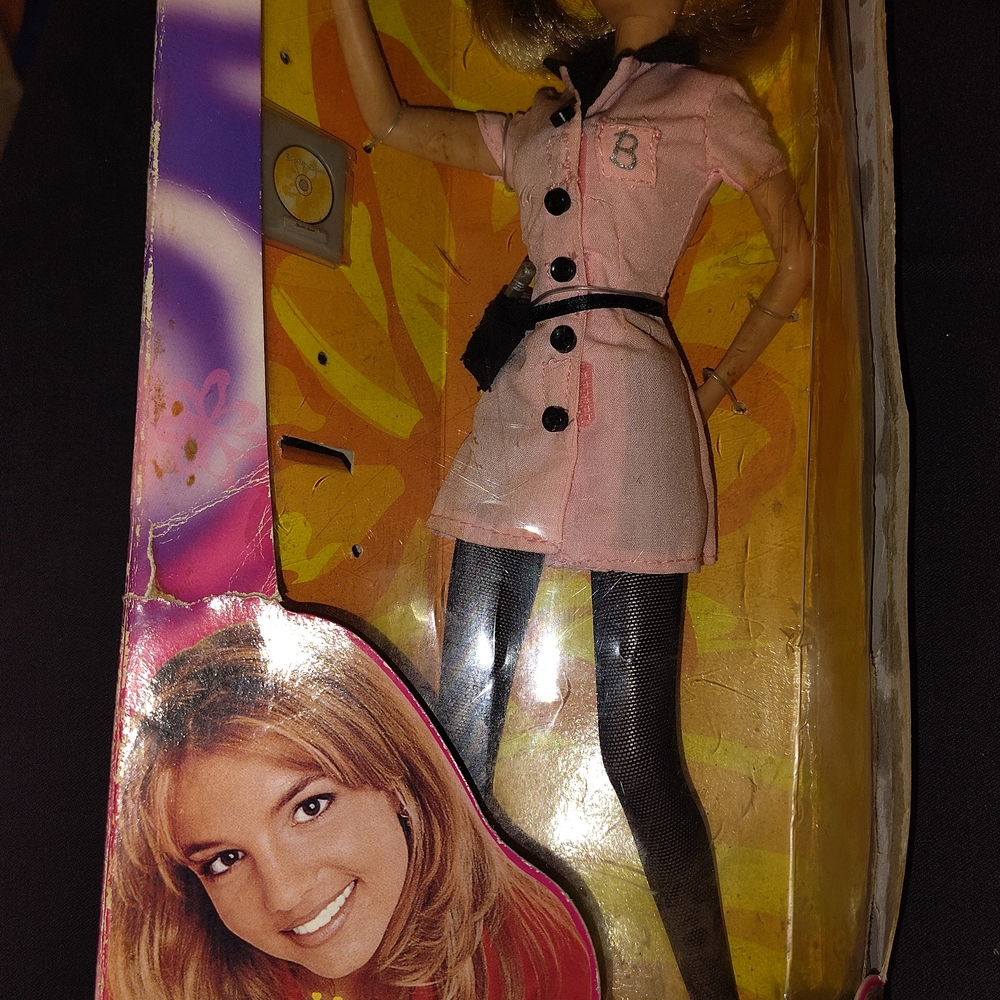 Pink Doll with Black Accents